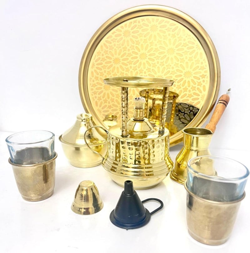 Premium Copper Coffee Set: Authentic Turkish Experience for Coffee Lovers - Generic
